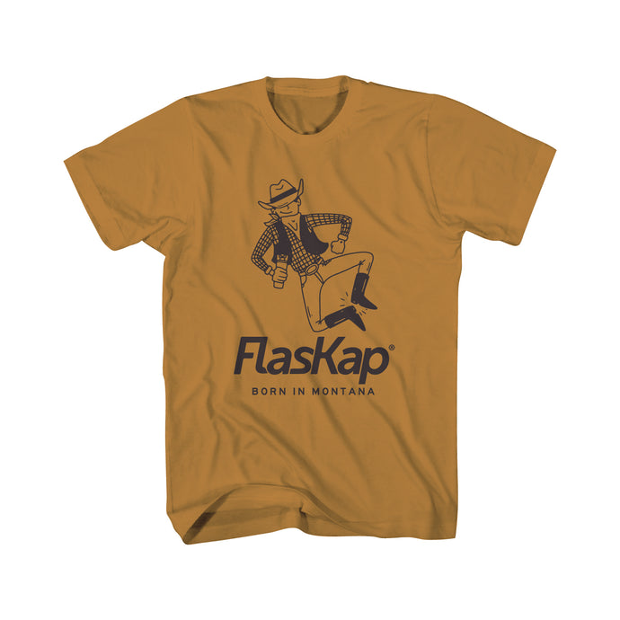 Cocktail Cowboy T-Shirt - Gold