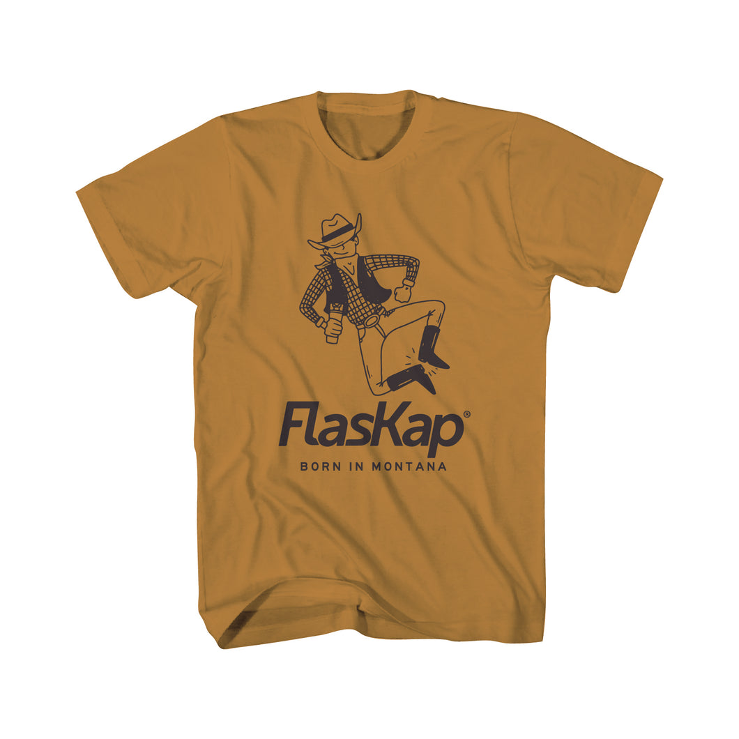 Cocktail Cowboy T-Shirt - Gold